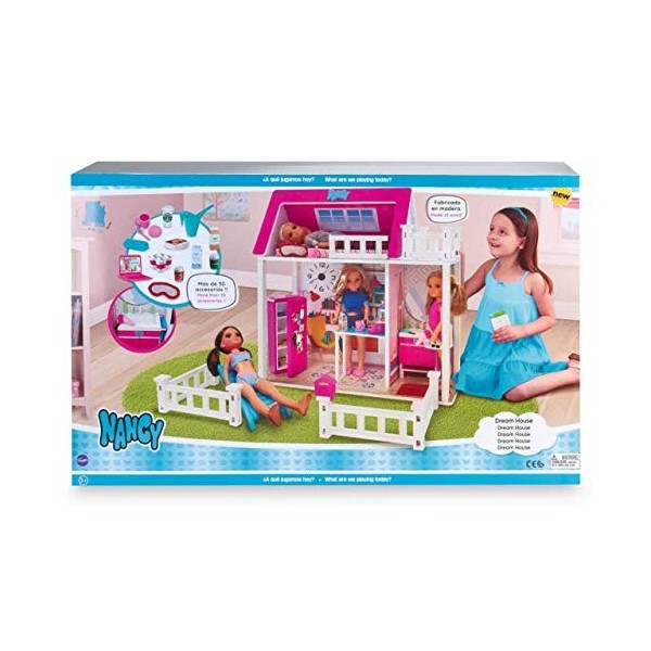 Nancy - Sweet Home, maison de poupées Nancy avec accessoires, pour les garçons et les filles de 3 ans Famosa 700015130 