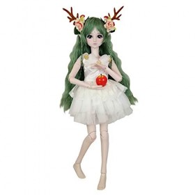 EVA BJD Green Deer 1/3 BJD Doll Spirit Demon Girl 24inch 60cm 19 Ball Jointed Dolls Baby Doll Toy Gift for Child