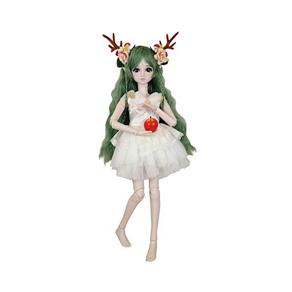 EVA BJD Green Deer 1/3 BJD Doll Spirit Demon Girl 24inch 60cm 19 Ball Jointed Dolls Baby Doll Toy Gift for Child