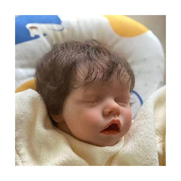 Reborn Baby Dolls Garçon 18 Pouces Poupée Nouveau-Né Réaliste Qui Ressemble À De Vraies Poupées en Silicone Souple en Vinyle 