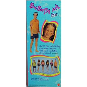 1998 Barbie - Butterfly Art Ken - avec 2 planches de stickers Papillons - Poupée Doll Collector Special Edition 22995