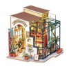 Rolife Maison de poupée miniature à monter soi-même avec ensemble de meubles avec LED, petite maison de construction, kit de 