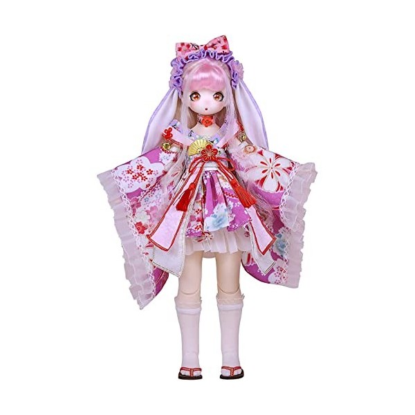 YolvRy 1 / 4 poupée BJD - la Nouvelle Collection Match Girls 16 inch Ball Jointed Dolls, y Compris Les Perruques, Les Yeux, L