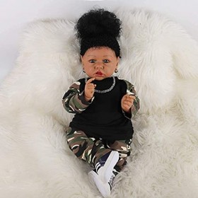 Poupées bébé pour filles qui ont lair réelles – Poupées Reborn de 55,9 cm, peuvent sasseoir ou sallonger sur tout le corps