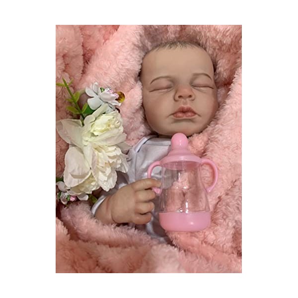 Reborn Baby Dolls Garçons 20 Pouces Réaliste Nouveau-Né Bébé Poupée Vraie Vie Poupées De Bébé en Silicone Qui Ressemblent À D