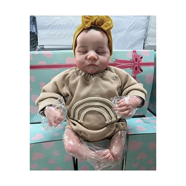 Reborn Baby Boy Dolls 19 Pouces Réaliste Nouveau-Né Bébé Poupée Vraie Vie comme Ressemblant À des Bébés en Vinyle De Silicone