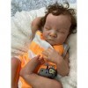 Reborn Baby Dolls Preemie Boy 19 Pouces Dormir Réaliste Nouveau-Né Bébé Poupée Qui Semble Réel avec Corps en Tissu Doux + Mem