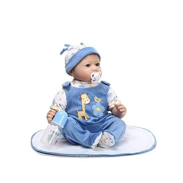 55CM Mignon Reborn bébé poupées 22"réaliste Silicone Vinyle bébé poupée Enfants Filles accompagnant poupée pour Enfants