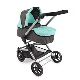 Bayer Chic 2000-Poussette combinée Fides 3 en 1, 645 42, Mélange Anthracite/Menthe mélangée