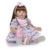 60 Cm 24 Pouces Priness Fille Réaliste Reborn Bébé Poupées Réalistes À La Main Bébés pour Enfants Jouets Robe Rose 