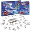 Ucouper Calendrier de lAvent 2023 Casse Tete en Métal, 24pcs Jouet Puzzle 3D Éducation Intellectuel Cadeau Noël Surprise pou