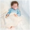 VVLXRIC Bebe Reborn Realiste Silicone, 18 Pouces 46 Cm Fait Main PoupéE en Silicone, Convient Aux Enfants De 3 Ans Et Plus,E