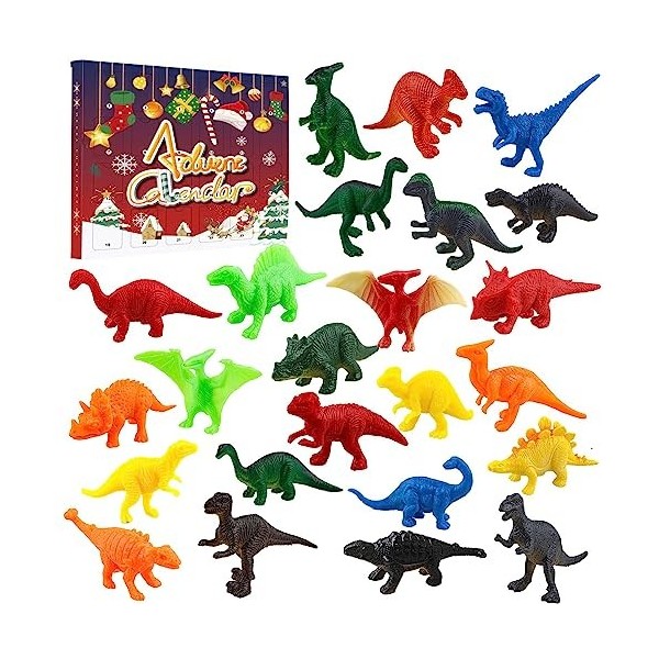 Calendrier de Lavent 2023 Calendriers de lAvent de Noël pour Enfants Calendrier de Lavent Sur le thème des dinosaures Noel 