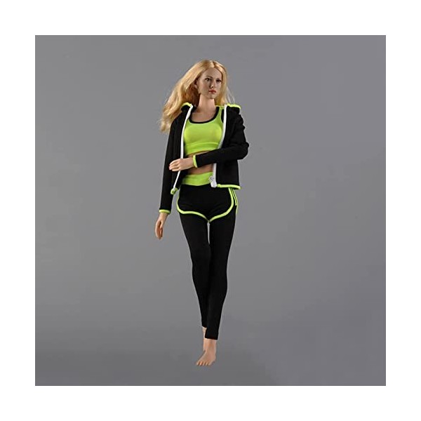 MDybf Vêtements De Poupée Féminine, Figurine daction à Léchelle 1/6, Costume De Vêtements De Yoga, Applicable Aux Vêtements