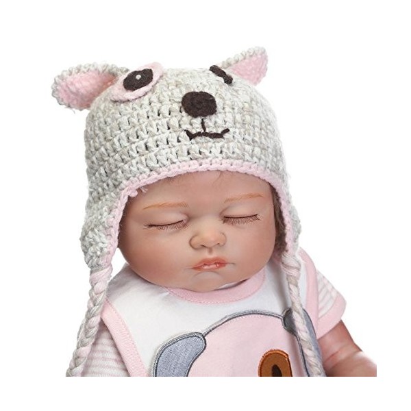 Poupées Reborn Silicone Full Body 20 Pouces Dormir Bébé Nouveau-né Poupées Yeux Fermés Poupées Bébé Réalistes Qui Ressemblent