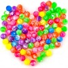 Flummi Lot de 100 boules multicolores pour enfants, 20 mm, pour anniversaire denfant, cadeau de fête, cadeau de fête, petit 