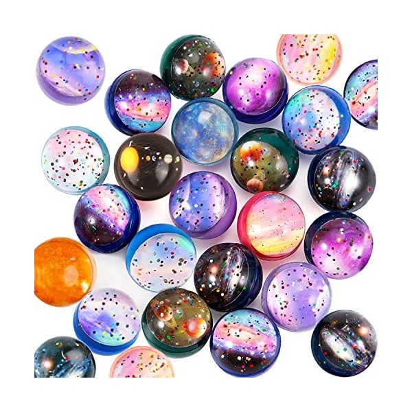 Flummi Lot de 100 boules multicolores pour enfants, 20 mm, pour anniversaire denfant, cadeau de fête, cadeau de fête, petit 