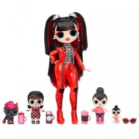 LOL Surprise OMG Spice Family Pack - Plus de 45 Surprises - Poupée Mannequin Spicy Babe, Poupées Tots Spice, Spicy Kid et Lil