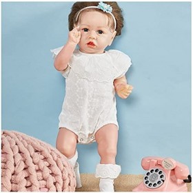 Poupée bébé véritable de 55 cm, poupée bébé Reborn en silicone, poupée bébé pour tout-petit, le meilleur anniversaire