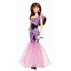 Barbie - Y7497 - Poupée - Fashionista - Robe de Soirée - Mauve