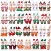 Liliful Lot de 52 petites poupées elfes colorées en peluche mignonne, accessoires de cadeau pour les vacances, Noël, Nouvel A