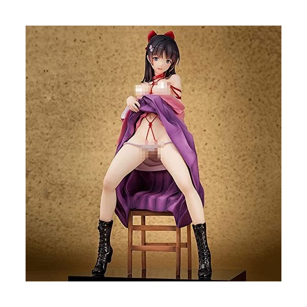 BOANUT Figurine Anime Ecchi Figure -Adesugata- Assis Vêtements Amovibles Personnage de Bande Dessinée Jouet Poupée Modèle Col