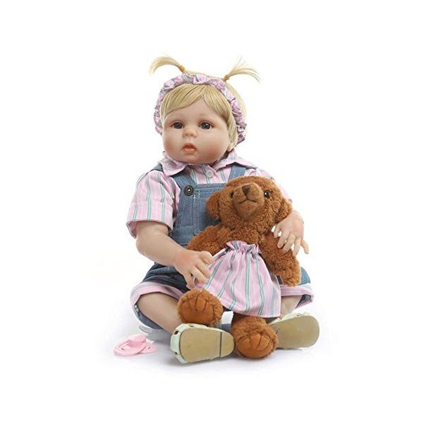 Reborn Baby Dolls, 48CM Full Body Silicone Reborn Babies Doll Bath Toy Lifelike Newborn Princess Baby Doll Bonecas Bebes Rebo