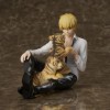 Fate/stay Night Gilgamesh King Of Heroes Figurine de jeu Golden Shining Little Tiger autour de la main | Pose assise en PVC 1