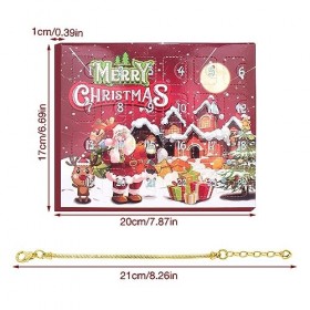 Calendrier de lAvent pour filles, femmes et enfants, calendrier de Noël, bracelet à bijoux, kit de bricolage pour enfants, c