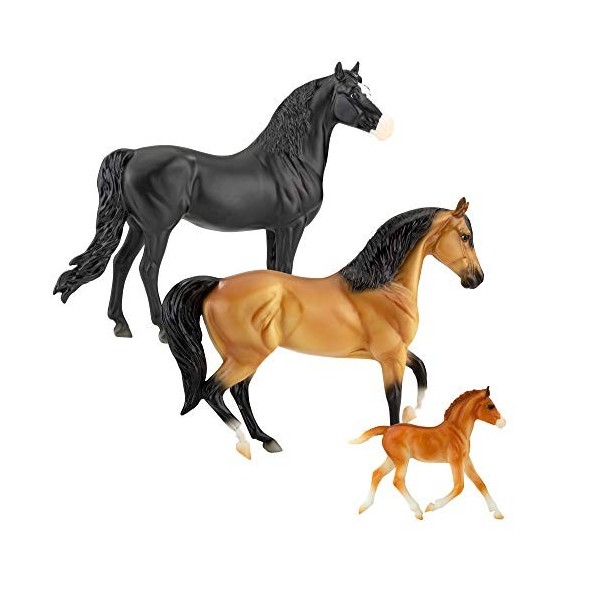 Breyer Horses Freedom Series 5490 Famille espagnole Mustang | Lot de 3 Chevaux | Jouet pour Cheval | Échelle 1/12 | Jouet pou