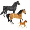 Breyer Horses Freedom Series 5490 Famille espagnole Mustang | Lot de 3 Chevaux | Jouet pour Cheval | Échelle 1/12 | Jouet pou