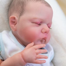Poupées Reborn 19 Pouces Faites À La Main Réalistes Bébé Poupées Garçon Corps Doux Bébés en Silicone Réalistes Bébé Poupées D