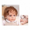 HLILY Reborn Baby Dolls, PoupéE Reborn Réaliste Simulation Nouveau-Né Jouet, Reborn Toddler Jouet, pour Enfants Garçon Fille 