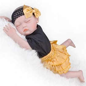 Reborn Baby Dolls, Reborn Baby Doll Jouet Silicone Souple Nouveau-né Poupées Réaliste Silicone Vinyle Peut Sasseoir Se Allon