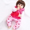 Reborn Baby Dolls, 19 Pouces Reborn Doll Simulation Jouets pour Enfants Corps Réaliste Les vêtements de poupée Peuvent être e