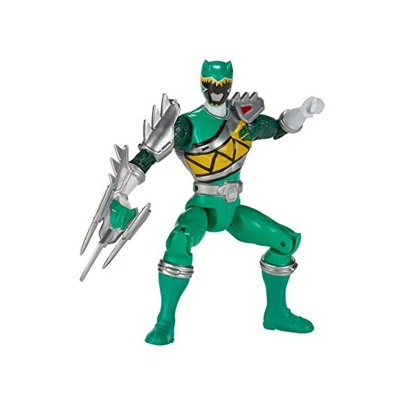 Power Rangers Dino Super De Recharge - 5 Dino Acier Vert Ranger Figurine Daction"