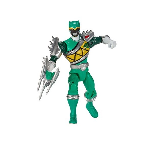 Power Rangers Dino Super De Recharge - 5 Dino Acier Vert Ranger Figurine Daction"