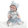 HAMIMI 50cm 20inch Reborn Baby Dolls Réaliste Mignon Poupée de Renaissance du Corps en Silicone Souple comme Un Bébé Réaliste