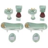 NUOBESTY 4 Ensembles Btahroom Maison/Famille Parure Toilette Modèle pour Meubles Fée Miniature Bain Enfant Jouet Accessoire M