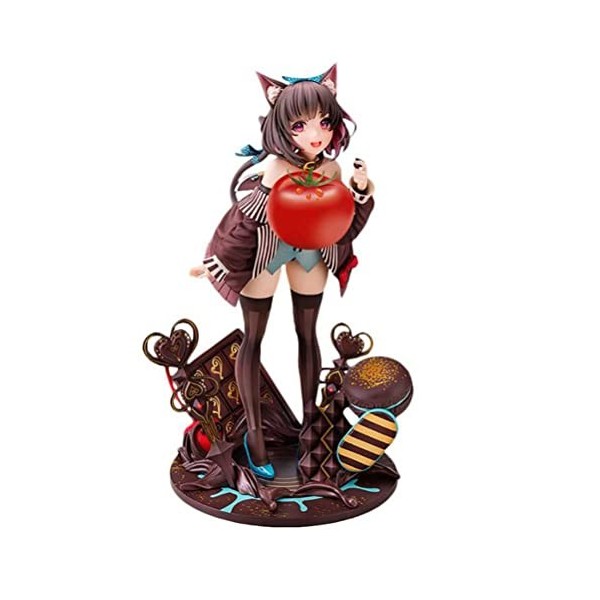 WENCY NekoPara Chocola 24 CM PVC Action Figure Statue Anime Belle Fille Figure Modèle Collection Poupée De Bureau Ornement Ca