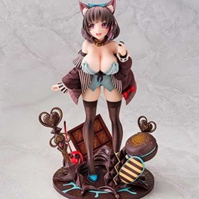 WENCY NekoPara Chocola 24 CM PVC Action Figure Statue Anime Belle Fille Figure Modèle Collection Poupée De Bureau Ornement Ca