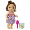 Baby Alive Prête à lécole : poupée à Cheveux Bruns, Robe sur Le thème de lécole, Accessoires de poupée Comprenant Un carnet
