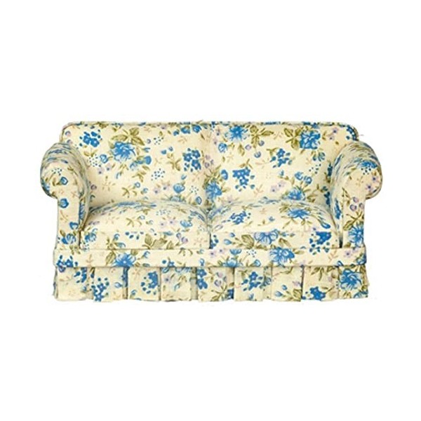 JBM Maison de poupée miniature en chintz Bleu