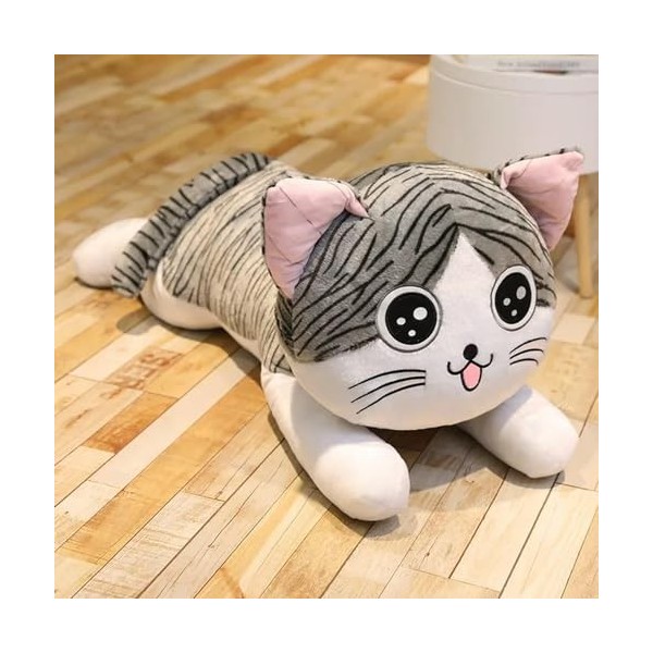 NOpinz Chaton Peluche Jouet Chat Peluche poupée Peluche Animal poupée Fromage Chat Peluche Jouet Oreiller Enfants Cadeau Cade