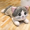 NOpinz Chaton Peluche Jouet Chat Peluche poupée Peluche Animal poupée Fromage Chat Peluche Jouet Oreiller Enfants Cadeau Cade