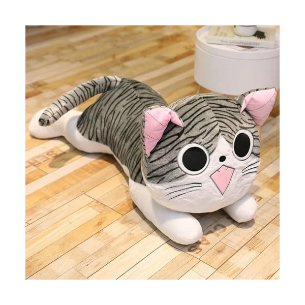 NOpinz Chaton Peluche Jouet Chat Peluche poupée Peluche Animal poupée Fromage Chat Peluche Jouet Oreiller Enfants Cadeau Cade