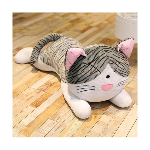 NOpinz Chaton Peluche Jouet Chat Peluche poupée Peluche Animal poupée Fromage Chat Peluche Jouet Oreiller Enfants Cadeau Cade