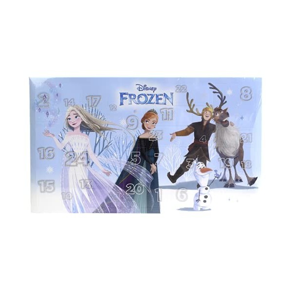 Markwins Frozen 24 Days of Magic Advent Calendar, Calendrier de lAvent avec Produits de Maquillage Frozen, Kit de Maquillage