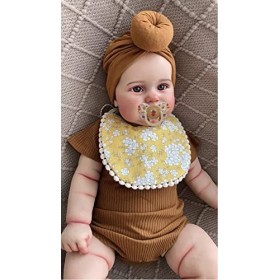 Reborn Toddlers Dolls Réaliste Bébé Poupée Fille 24 Pouces Real Life Silicone Reborn Baby Doll Membres Complets et Tête Nouve