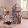 KidKraft Maison de Poupée en Bois Alina incluant Accessoires et mobilier, Ensemble de Jeu à 3 étages avec Un Chien et escalie